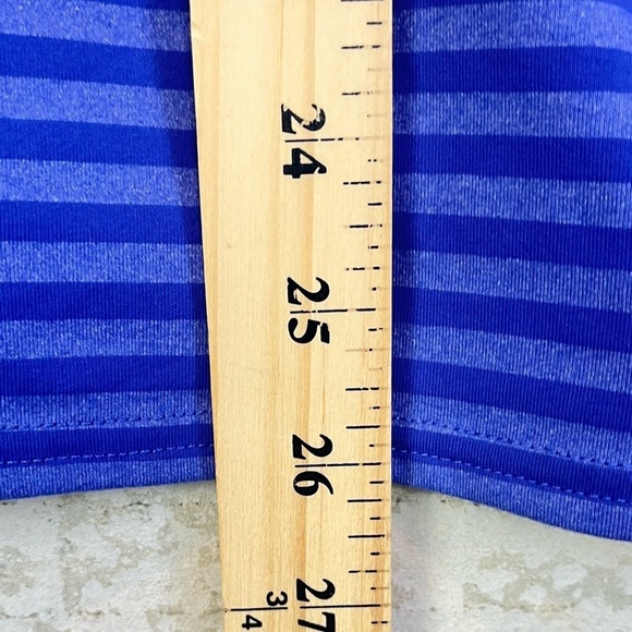 COOLIBAR Womens UPF 50+ Long Sleeve Polo XL Blue Striped - Picture 15 of 16